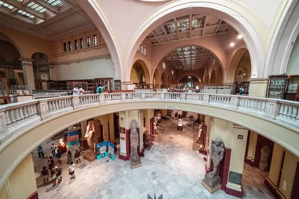 Egyptian Museum in Cairo with ancient artifacts