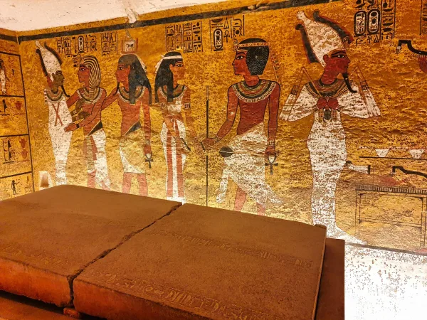 King Tutankhamun's tomb and golden treasures