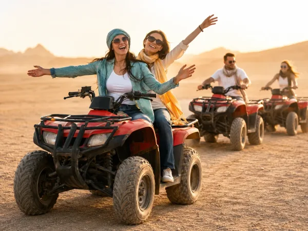 Hurghada: ATV Quad Safari, Camel Ride & Bedouin Village Tour