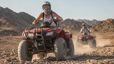 Hurghada: ATV Quad Safari, Camel Ride & Bedouin Village Tour — 3 hours
