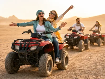 Hurghada: ATV štvor kolkový safari, jazda na ťave a návšteva beduínskej dediny — 3 hodín