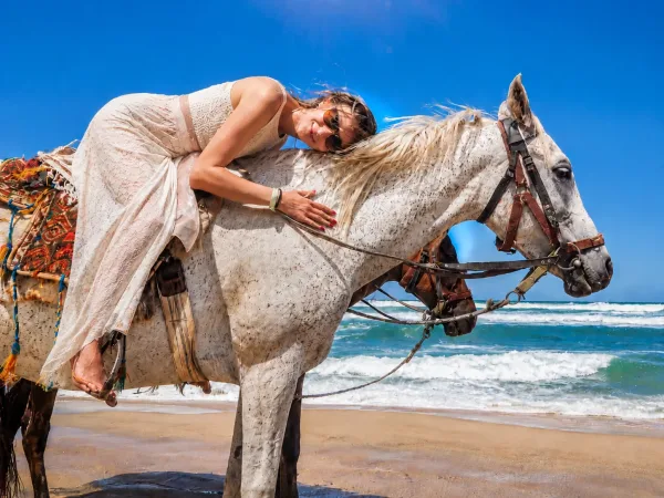 Hurghada: Horse Ride Along the Sea & Desert with Transfers
