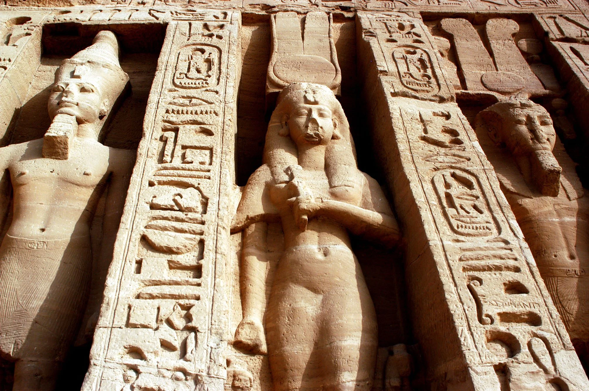 Statue colossali di Abu Simbel - Vista prospettica