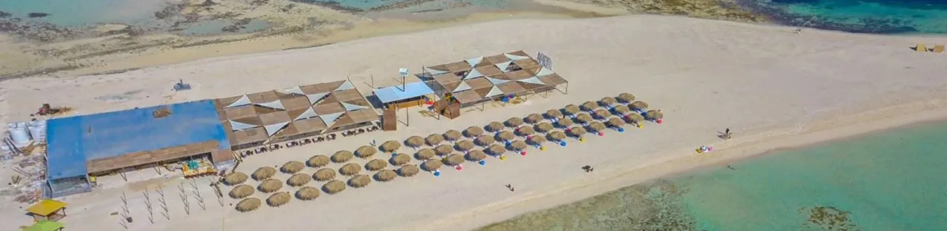 Aerial view of Utopia Island