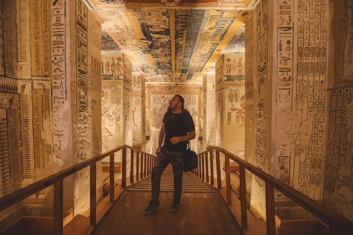 Private museum collection with ancient artifacts