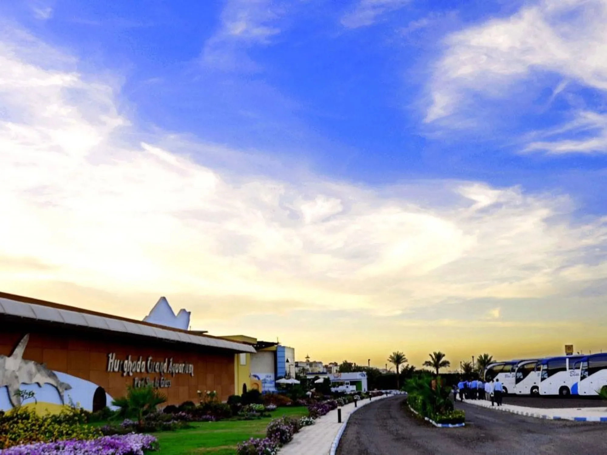 Afternoon view of Hurghada Grand Aquarium