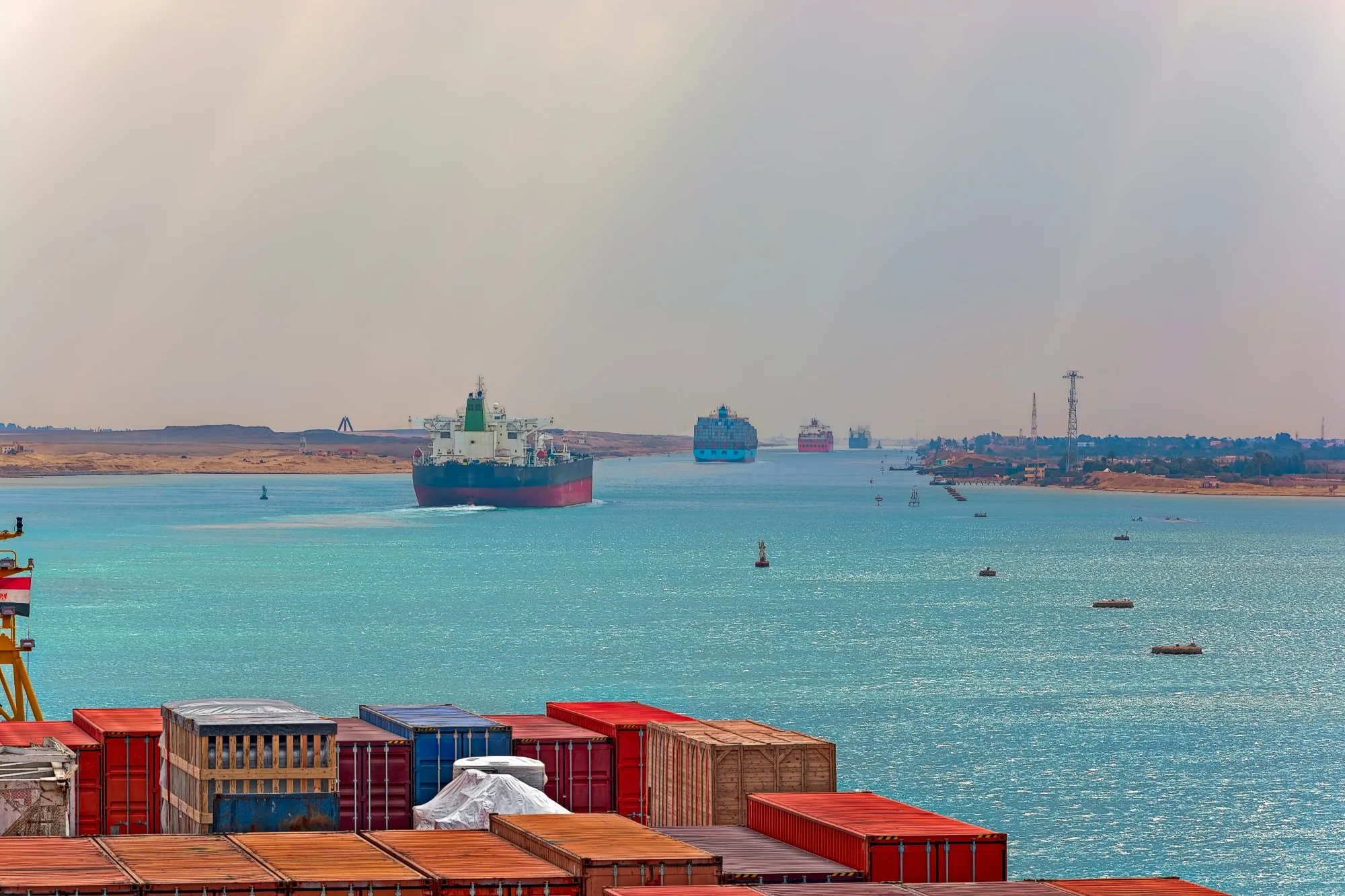 Overview of the Suez Canal in Egypt