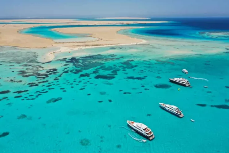 From Marsa Alam: Orange Island Boat Trip in Hurghada - Image 16