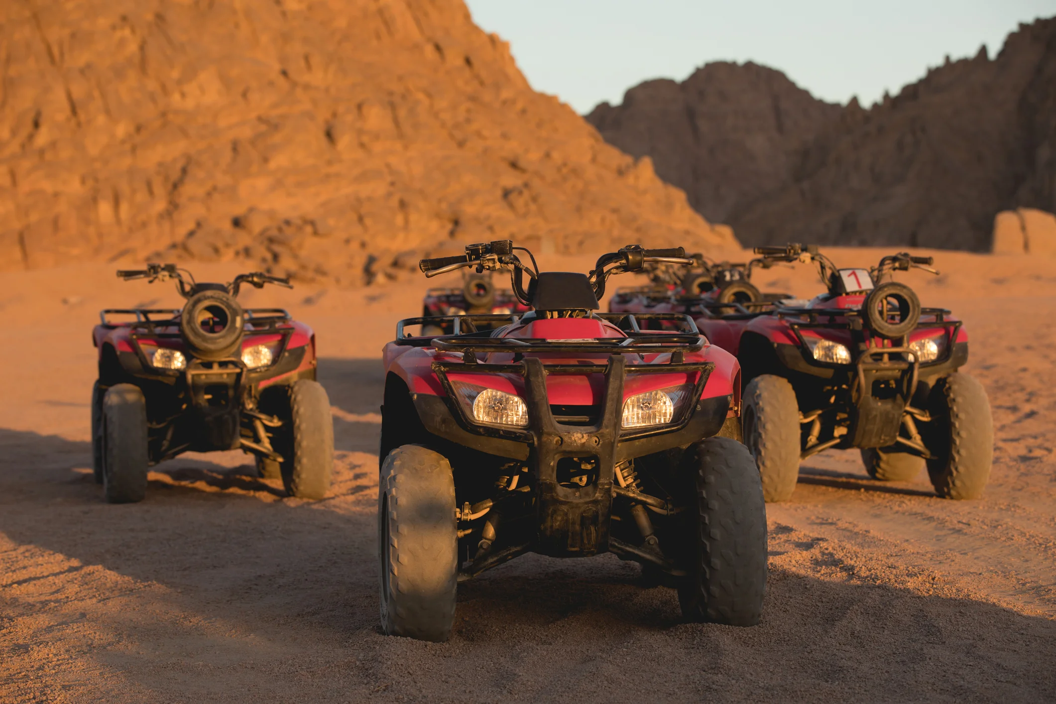From EL Gouna: Quad, Jeep, Camel and Buggy Safari with BBQ Dinner