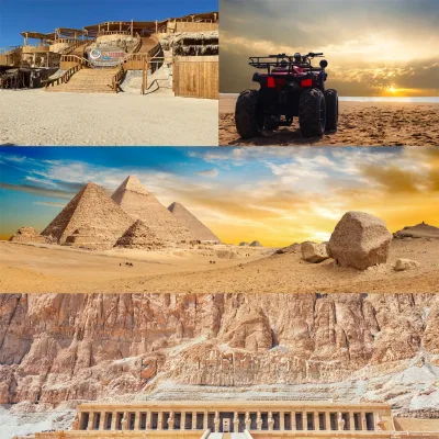 Depuis El Gouna : Louxor, Safari, Orange Bay et Le Caire avec transferts