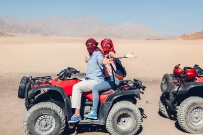 Sharm El Sheikh: ATV Quad Äventyr vid Soluppgång eller Solnedgång